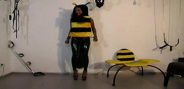  Black girl in a bee suit fucked hard